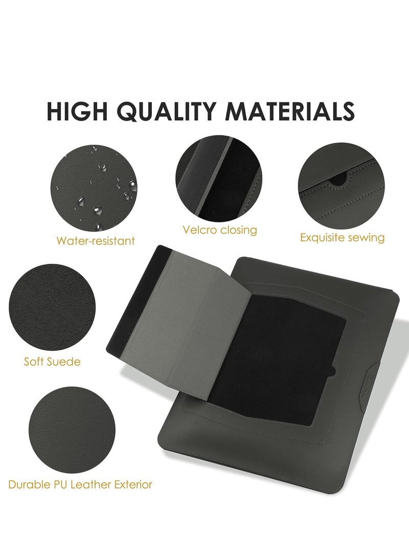 13-14 Inch Laptop Sleeve Case Leather Bag