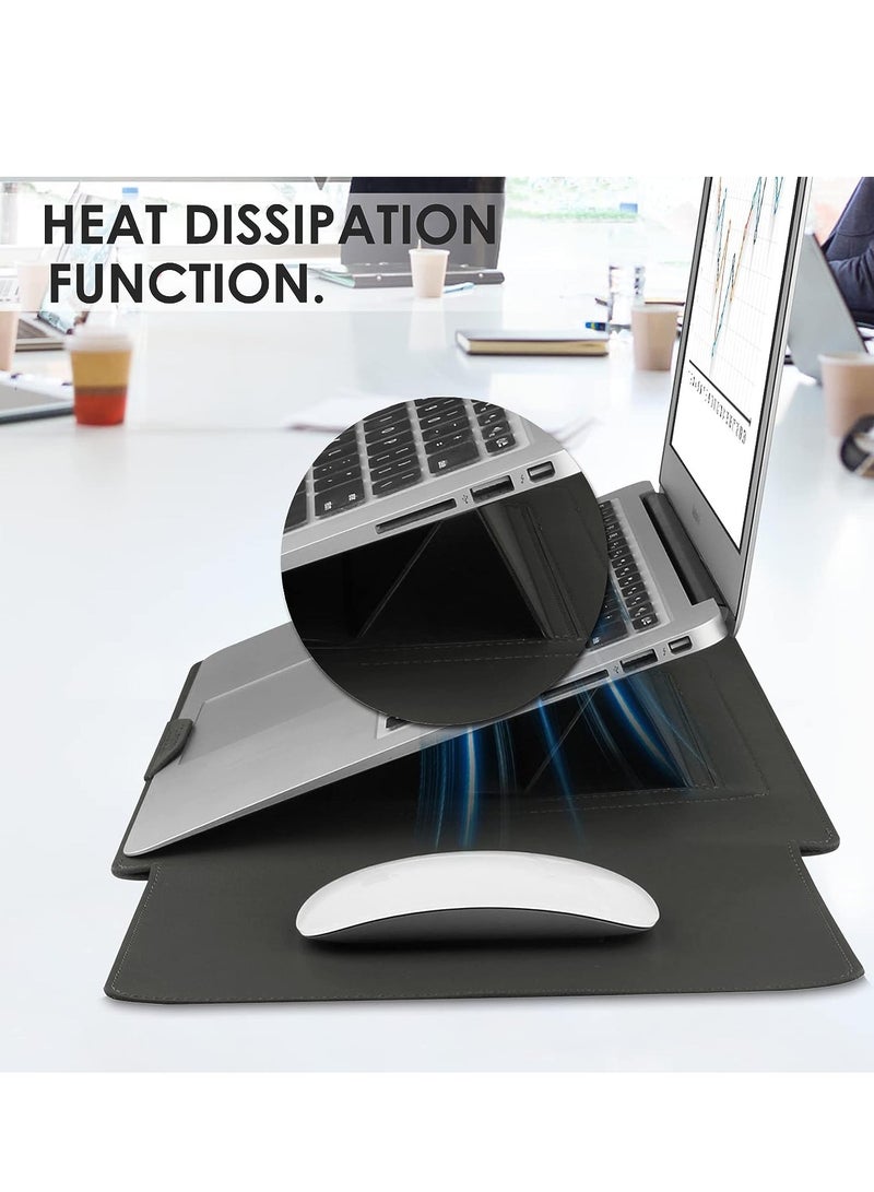 13-14 Inch Laptop Sleeve Case Leather Bag