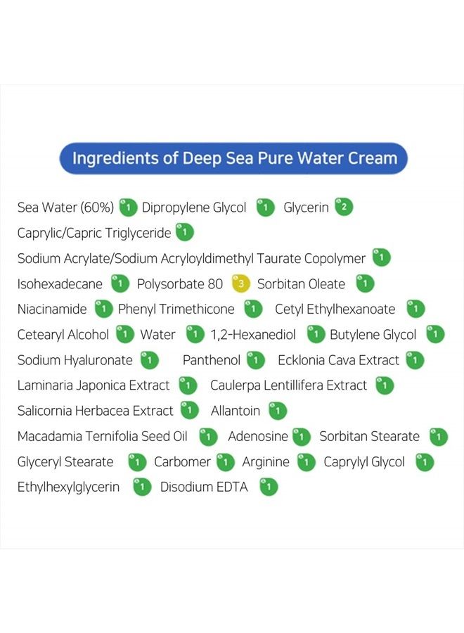 Essential Oil-Free Deep Sea Pure Water Cream 50G