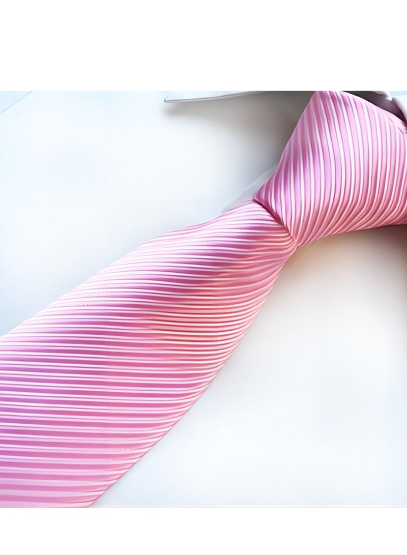 6 PCS Men's Premium Tie Gift Box Tie Pocket Square Fashionable Stylish Tie Clip Cufflinks Set