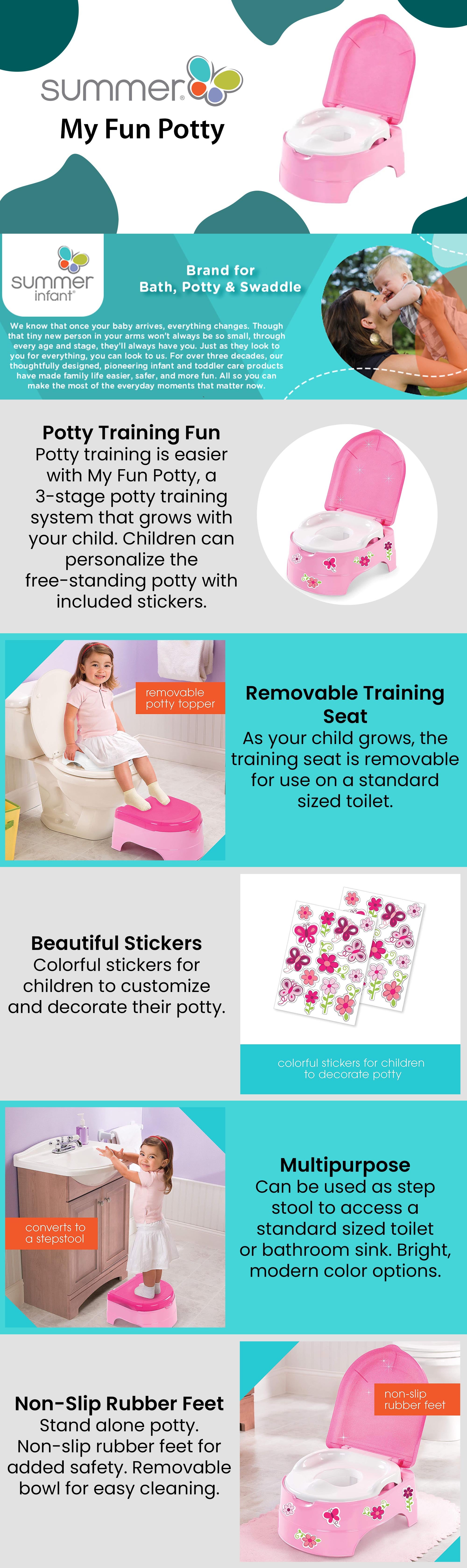 My Fun Potty Training System, 18+ M - Pink/White