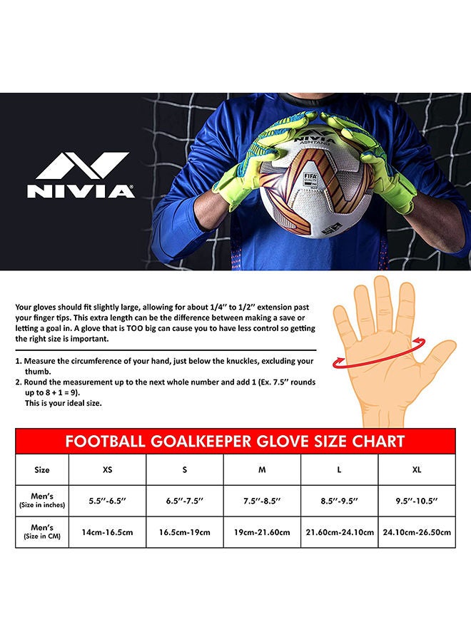 742 Raptor Torrido Goalkeeper Hand Gloves | Small  | Unisex | For Football, Soccer goalkeeping