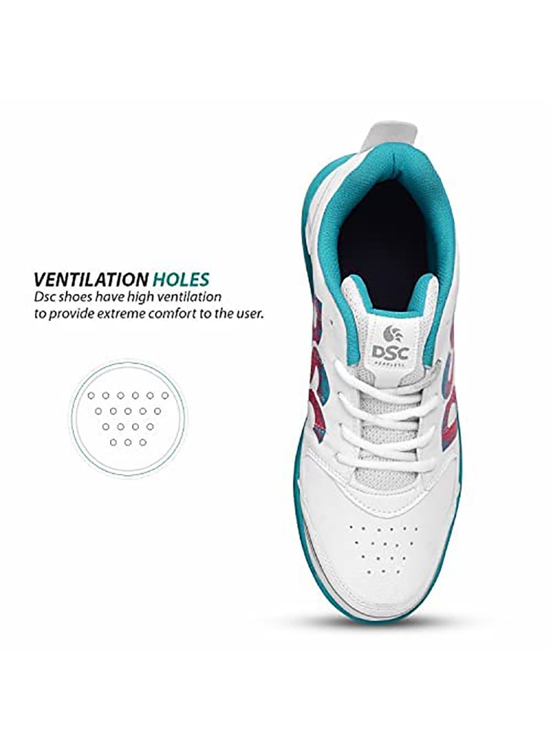 Beamer X Cricket Shoes | Color: Dark Cyan | Size: 11UK/12US/45EU | For Mens & Boys | Material: Polyvinyl Chloride | Lightweight & Highly Durable | Long Lasting Performance