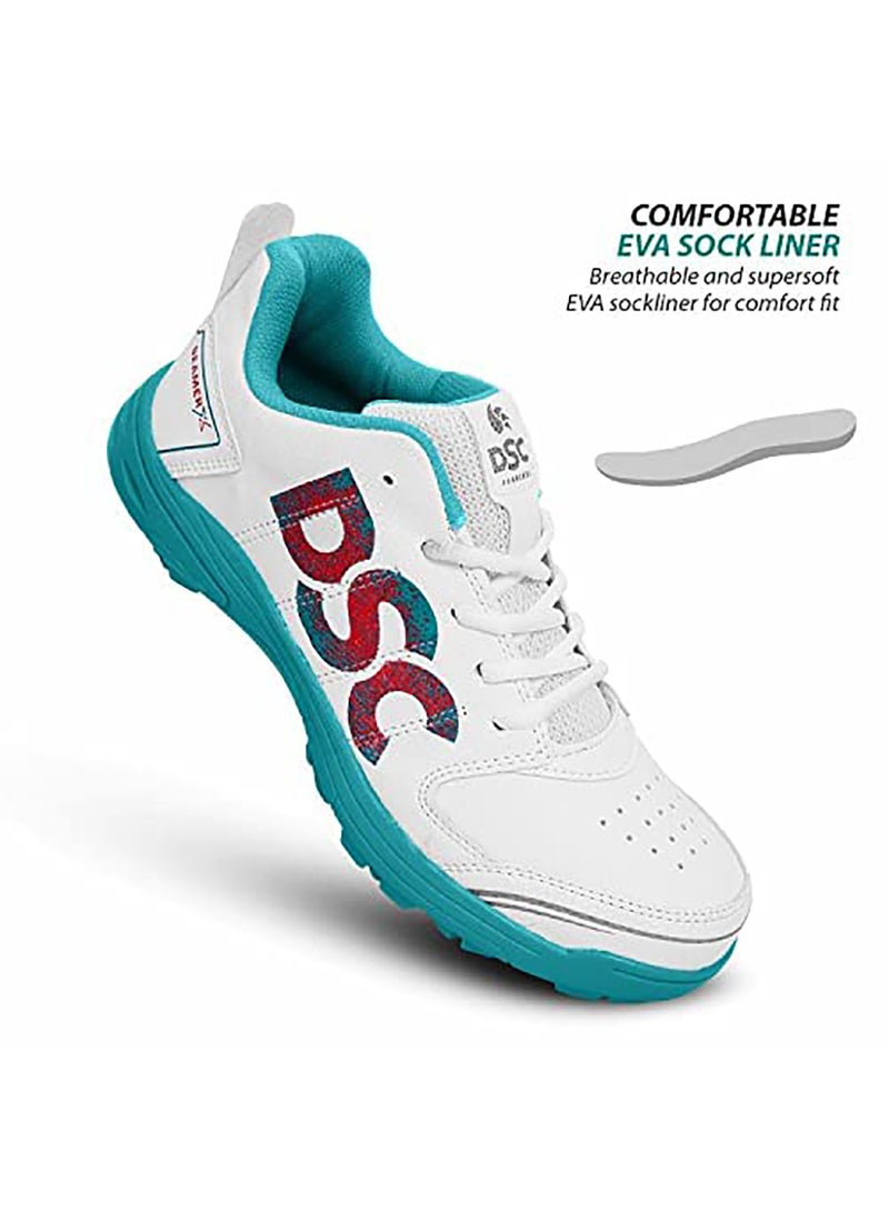 Beamer X Cricket Shoes | Color: Dark Cyan | Size: 11UK/12US/45EU | For Mens & Boys | Material: Polyvinyl Chloride | Lightweight & Highly Durable | Long Lasting Performance