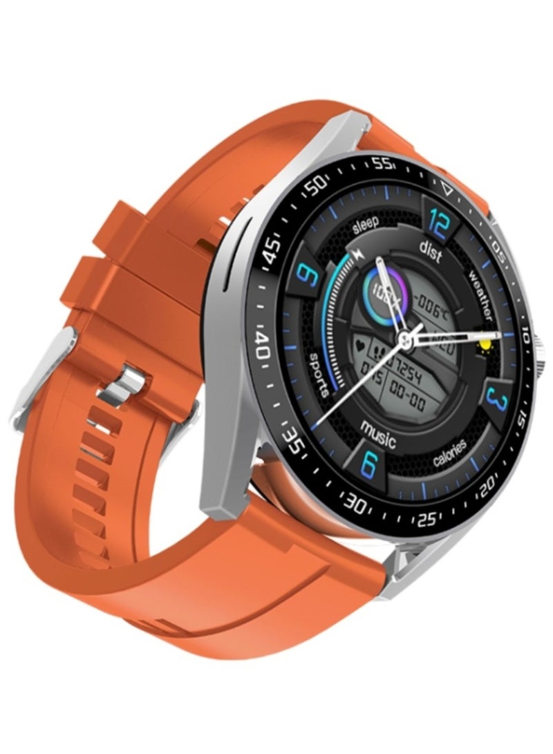 EC33 Pro 1.48 inch Color Screen Smart Watch,Support Heart Rate Monitoring / Blood Pressure Monitoring(Orange)