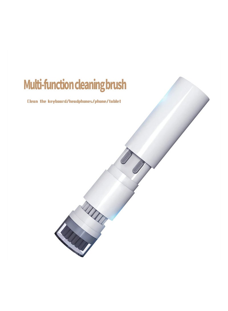 6 in 1 Cleaner Kit for Airpods 1 2 3 Pro Headphones Earbuds and Case & Keyboard Cleaner Kit with Brush and Soft Flocking Pen, Multi-Function Cleaner Kit for Earphones Keyboard Phone Camera