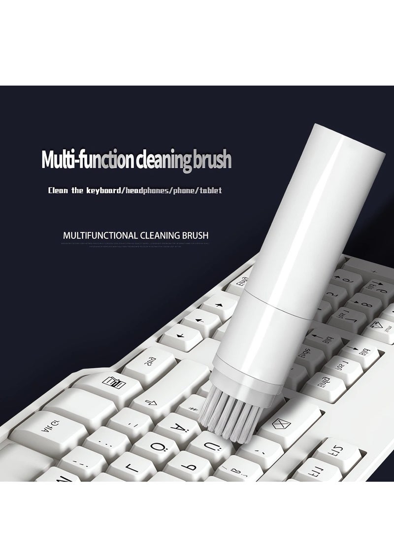 6 in 1 Cleaner Kit for Airpods 1 2 3 Pro Headphones Earbuds and Case & Keyboard Cleaner Kit with Brush and Soft Flocking Pen, Multi-Function Cleaner Kit for Earphones Keyboard Phone Camera
