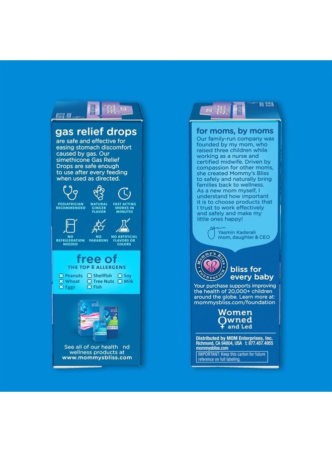 Gripe Water & Baby Gas Relief Drops Combo Pack, Relieves Gas, Colic, Hiccups & Fussiness, Gentle for Babies, Total 3 oz