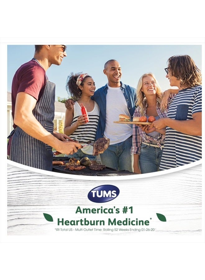 Naturals Ultra Strength Antacid Chews for Heartburn Relief, Great for a Summer BBQ - Black Cherry & Watermelon - 190 Count