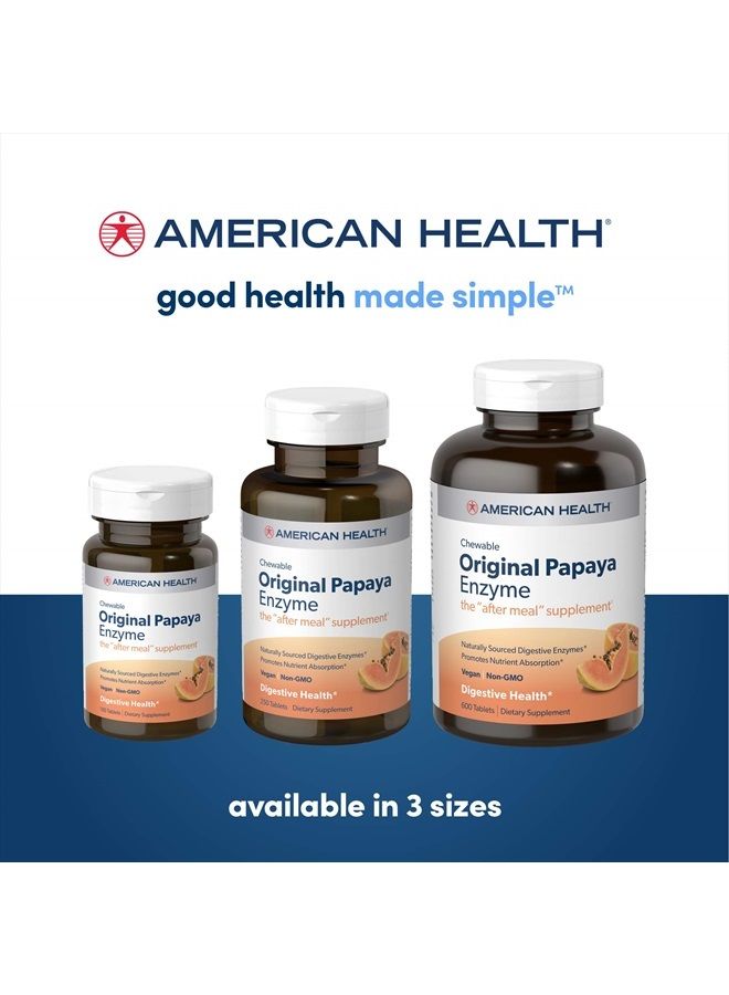 Chewable Multi-Enzymes, Original Papaya, 250 Count