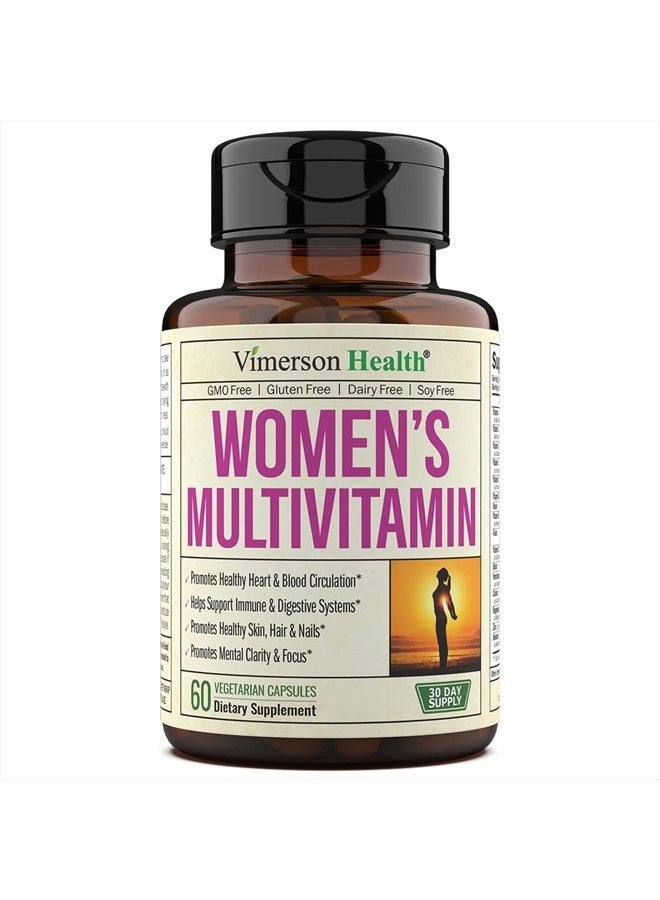 Women's Multivitamin And Multimineral Supplement for Energy, Focus, Mood, Hair, Skin And Nails - Daily Multivitamins A, C, D, E, B12, Zinc, Calcium