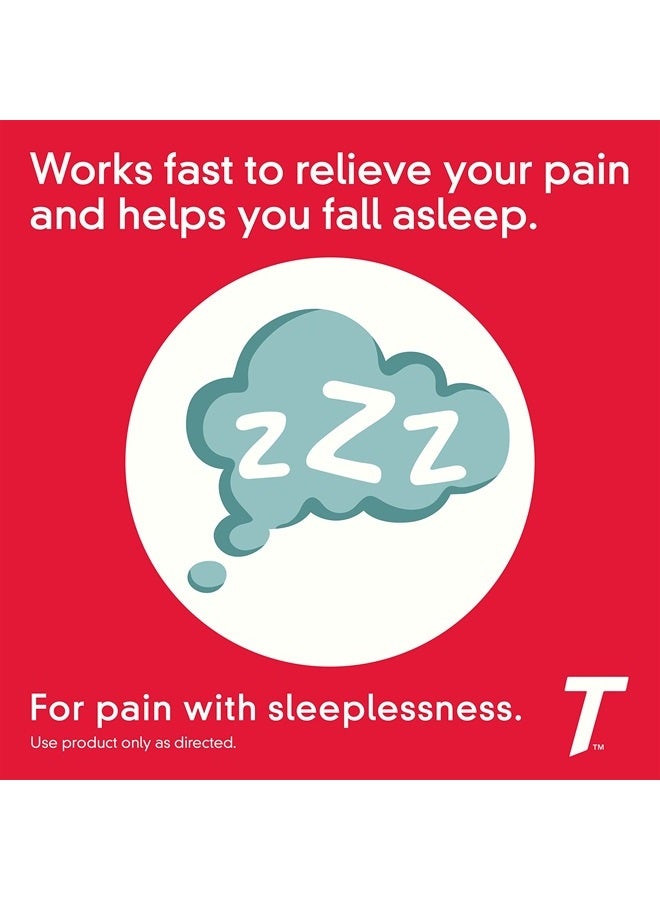 PM Extra Strength Nighttime Pain Reliever, Sleep Aid Caplets, 500 mg Acetaminophen, 25 mg Diphenhydramine HCl, Relief for Nighttime Aches And Pains, Non-Habit Forming, 150 ct