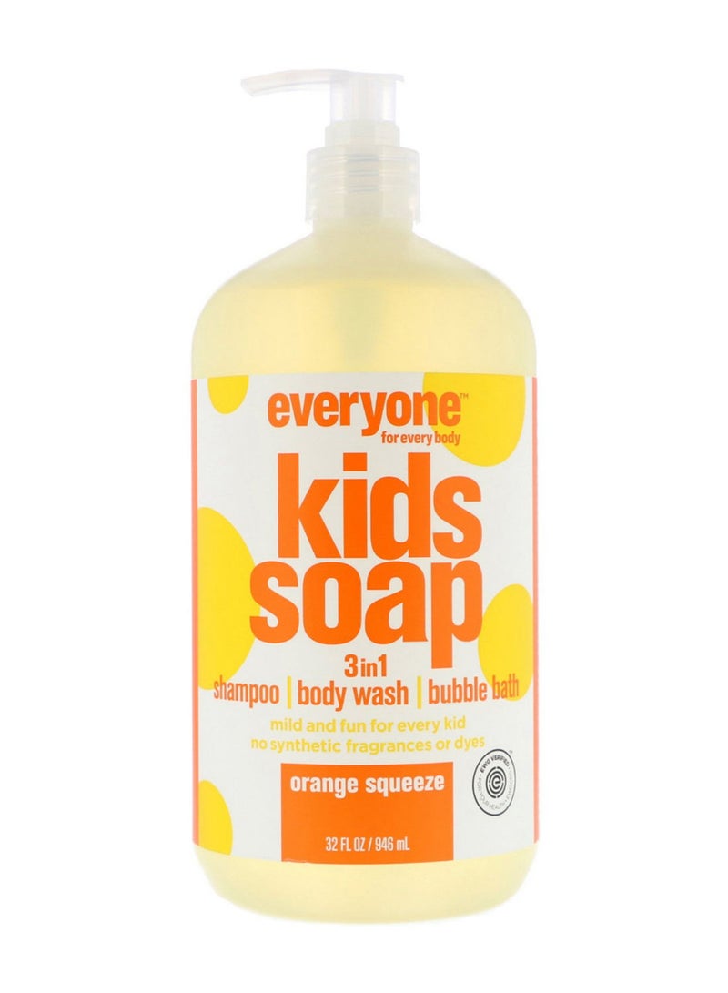 3-In-1 Orange Squeeze Kids Liquid Soap 946ml