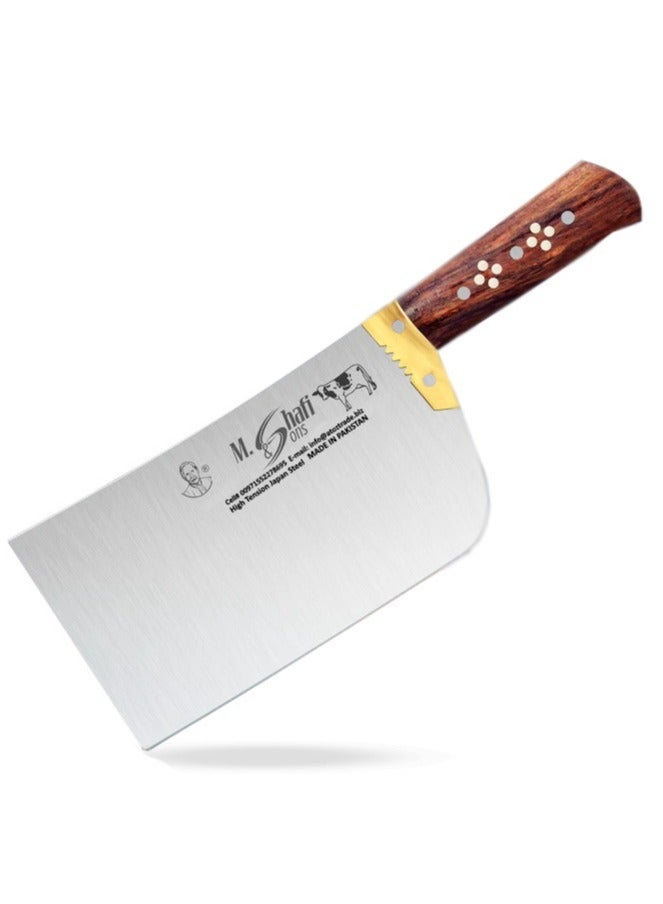 M Shafi Meat Chopper & Cleaver, High Tension Japanese Steel, Ergonomic Wooden Handle - 0.75 kg to 1.50 kg, Made in Pakistan