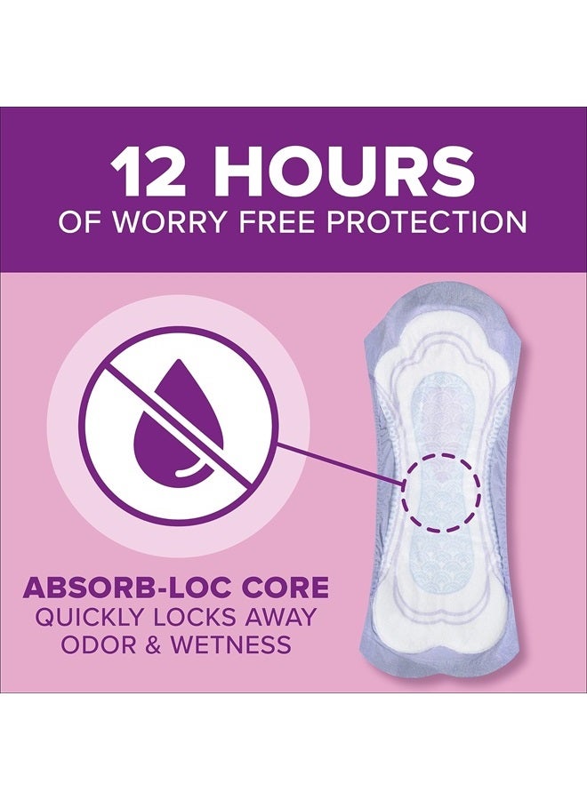 Incontinence Pads And Postpartum Incontinence Pads, 5 Drop Maximum Absorbency, Long Length, 84 Count - 2 Packs Of 42, Packaging May Vary