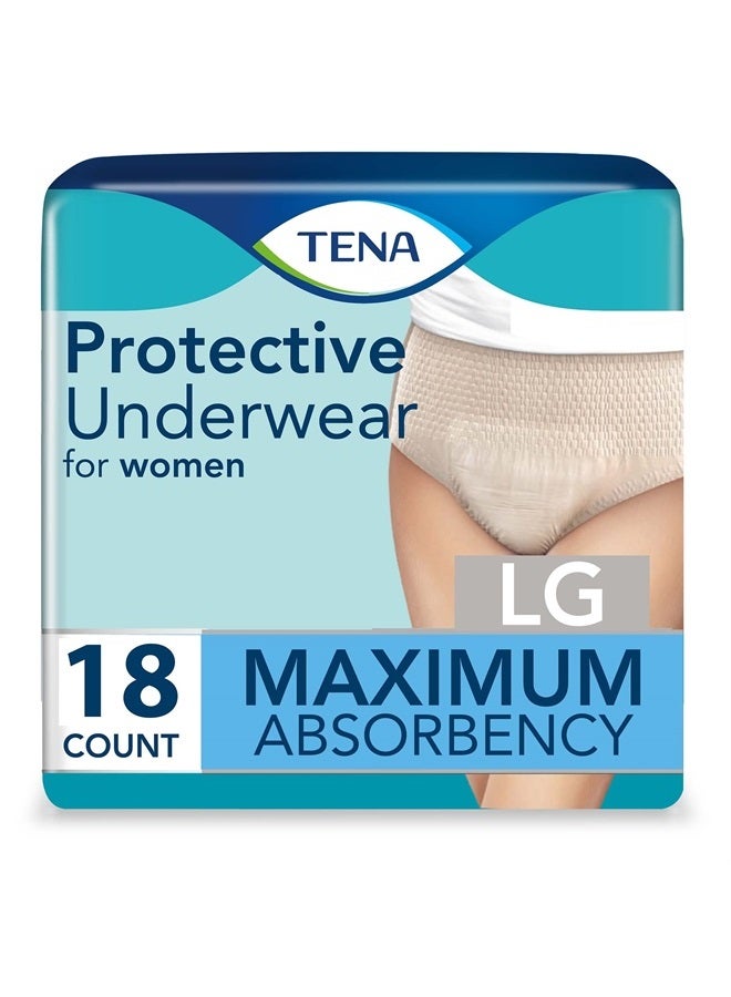 Incontinence Underwear for Women, Maximum Absorbency, ProSkin - Large - 72 Count