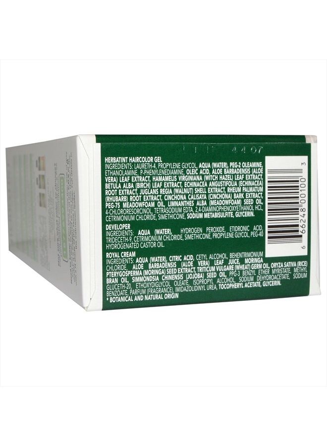 1N Permanent Herbal Black Haircolor Gel Kit - 3 per case.