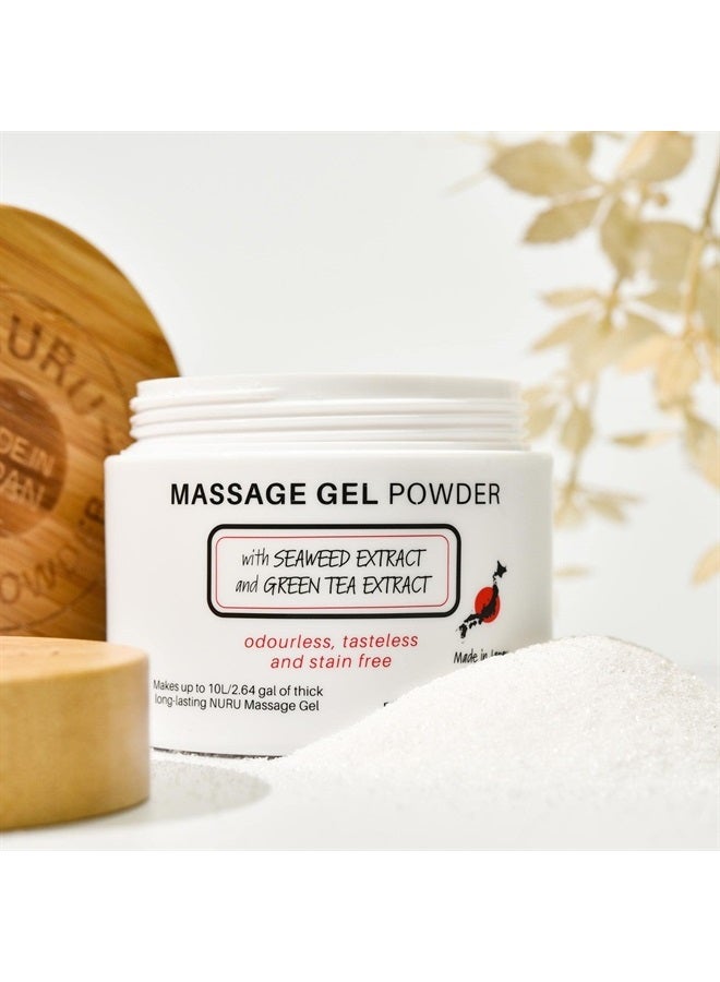 Nuru Massage Gel Therapy Powder 500g | Seaweed & Green Tea | Made in Japan | Paraben & Glycerine Free