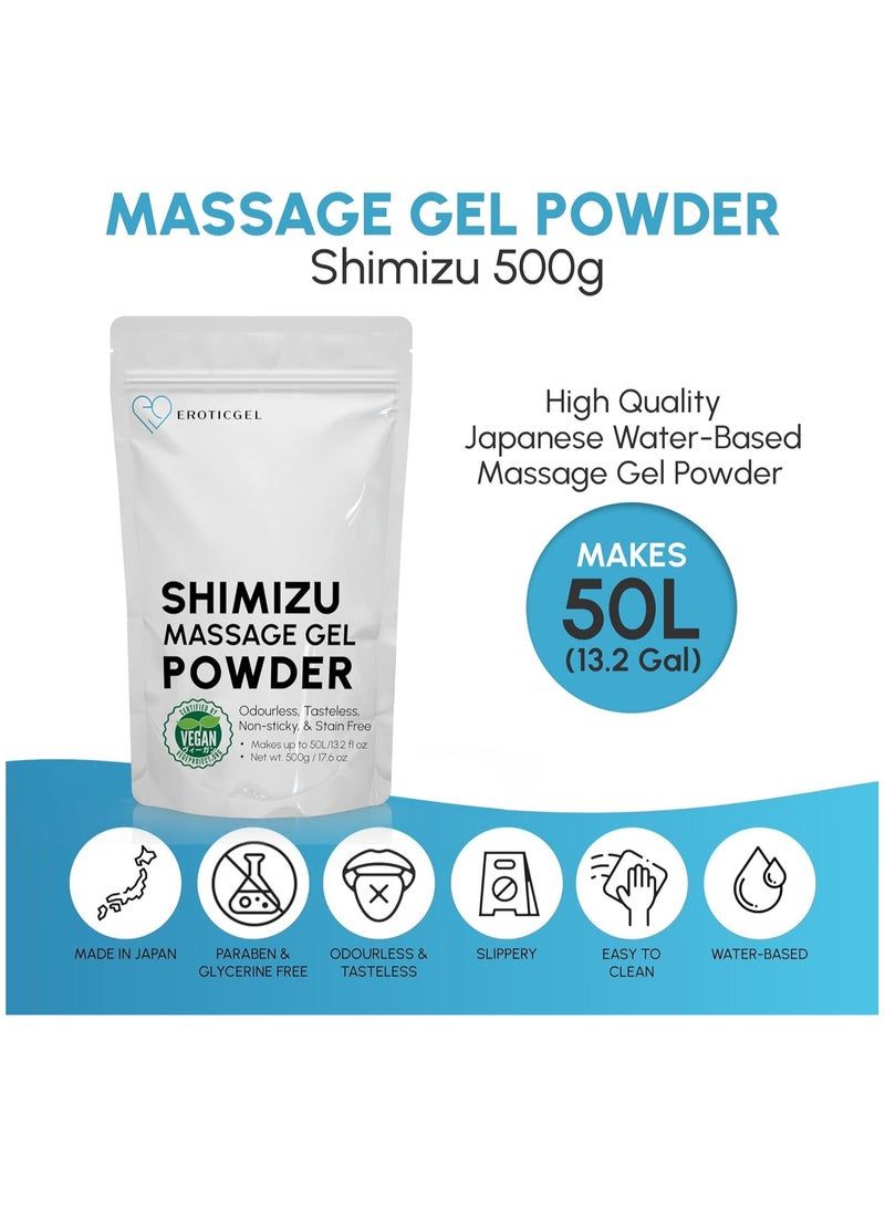 Nuru Massage Gel Therapy Powder 500g | Seaweed & Green Tea | Made in Japan | Paraben & Glycerine Free