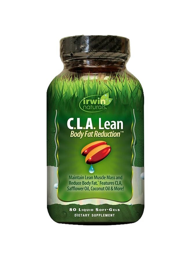 C.L.A. Lean Body Fat Reduction Dietary Supplement - 80 Liquid Soft-Gels