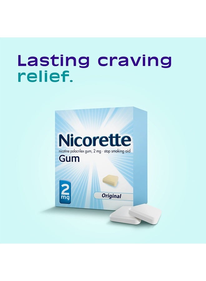 2mg Nicotine Gum to Quit Smoking , Unflavored, Original, 170 Count