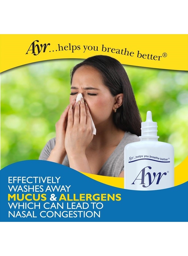 Ayr Saline Nasal Mist, 1.69 Fl Oz (Pack of 6) (Packaging may vary)