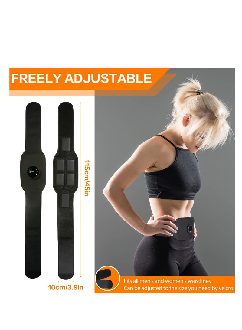 Muscle Stimulator Abdominal Toning Belt Training Waist Trimmer Belt Wireless Ab Trainer Fitness Equipment for Men Woman Abdomen/Arm/Leg Home Office Exercise