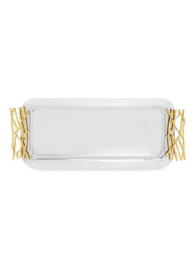 Cathy Stainless Steel Tray 35X17Cm Sl/Gld