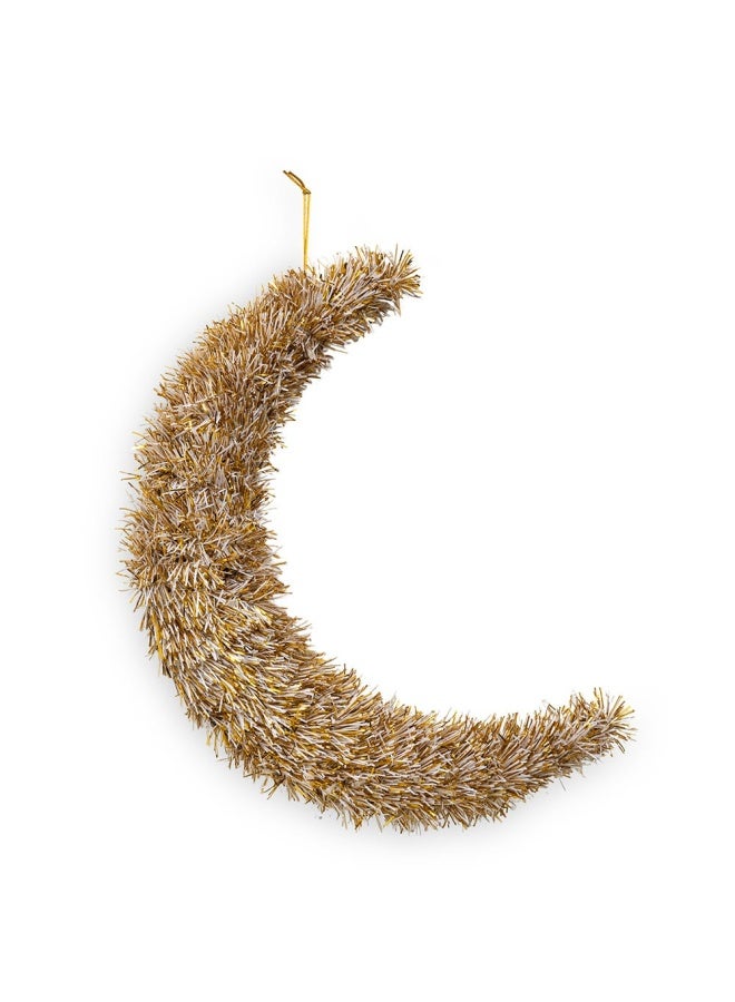 Crescent Light, White & Gold - 60X10X40 Cm