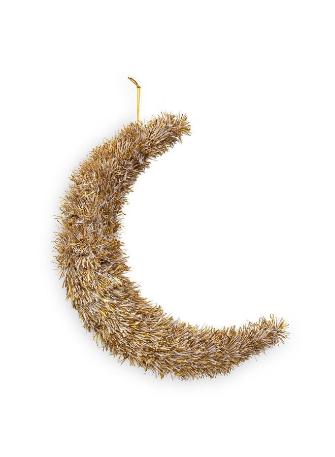 Crescent Light, White & Gold - 50X9X35 Cm