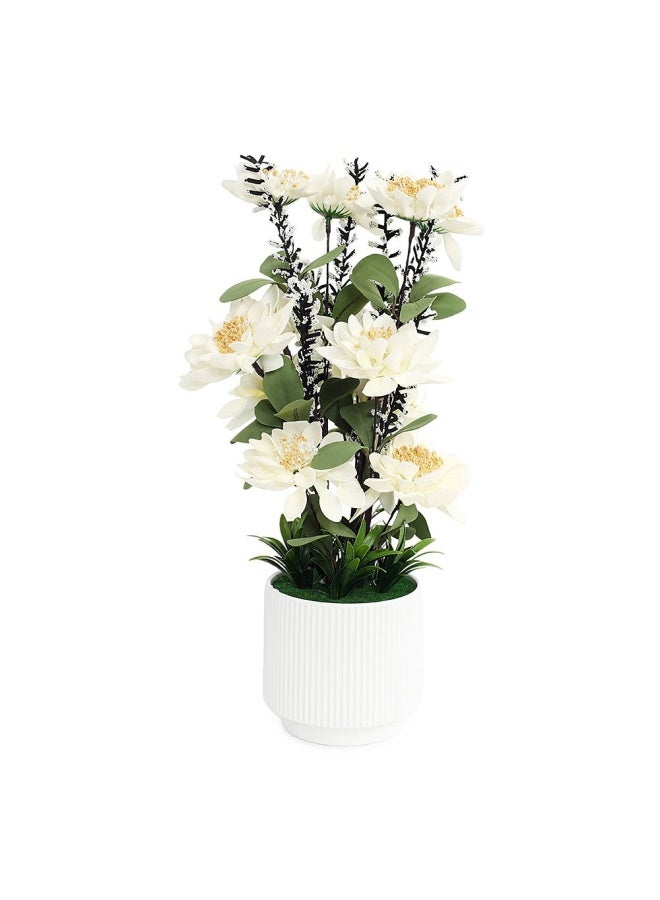 Peli Flwr Arrngmnt White 45Cm
