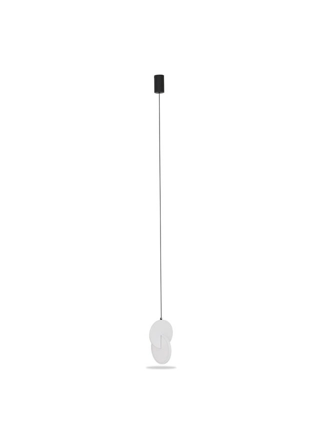 Elli Sngl Pendant Lamp Bk+Wt