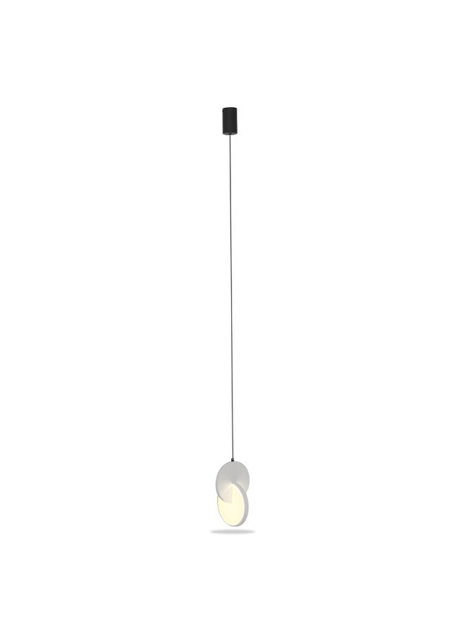 Elli Sngl Pendant Lamp Bk+Wt