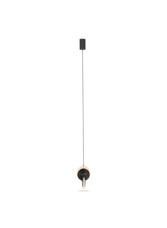 Elli Sngl Pendant Lamp Bk+Gray