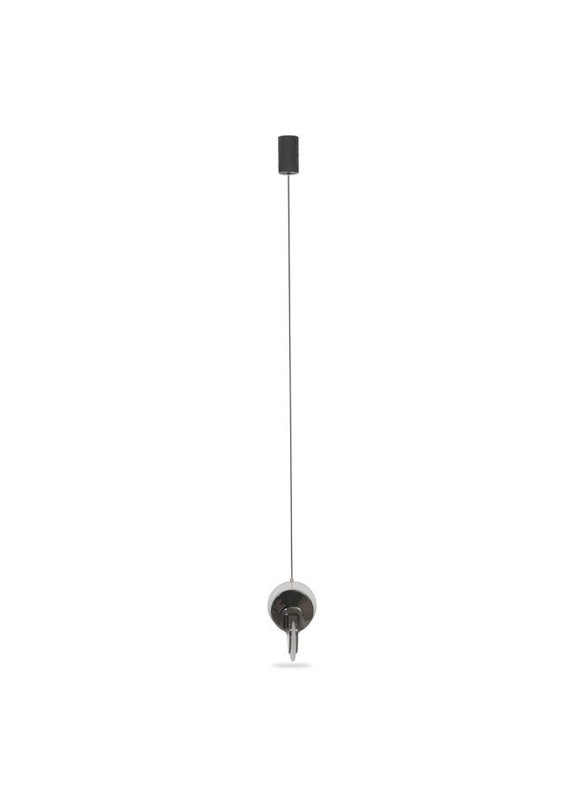 Elli Sngl Pendant Lamp Bk+Gray