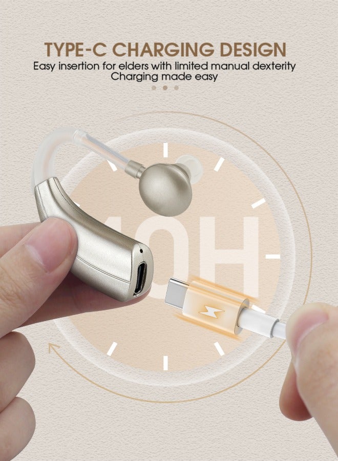 Intelligent noise reduction 1301 hearing aid anti-slip and anti-fall design Lightweight and portable hearing aid for the elderly