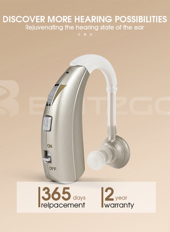 Intelligent noise reduction 1301 hearing aid anti-slip and anti-fall design Lightweight and portable hearing aid for the elderly
