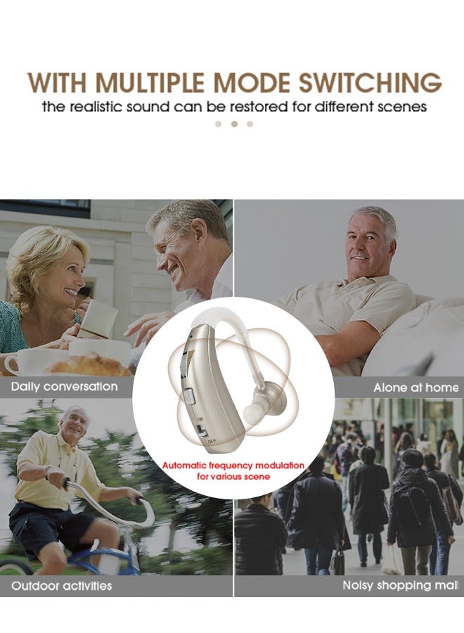 Intelligent noise reduction 1301 hearing aid anti-slip and anti-fall design Lightweight and portable hearing aid for the elderly