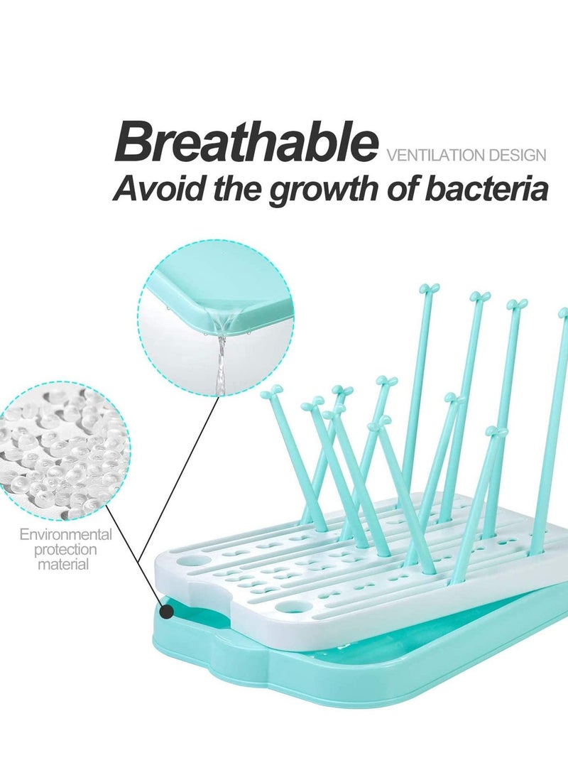 Baby Bottle Drying Rack for Kitchen Countertop Baby Bottle Drying Rack with Removable Water Tray Countertop Drying Rack Stylish Nursery Product