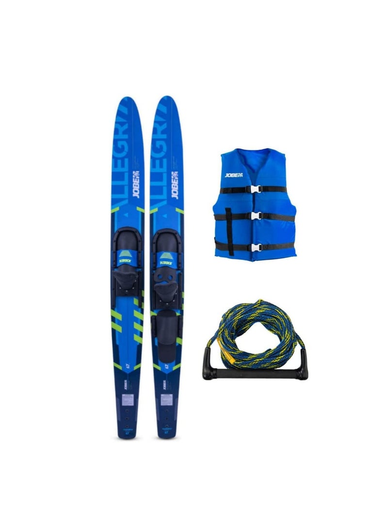 Allegre 67 Inches Skis Combo Package - Blue
