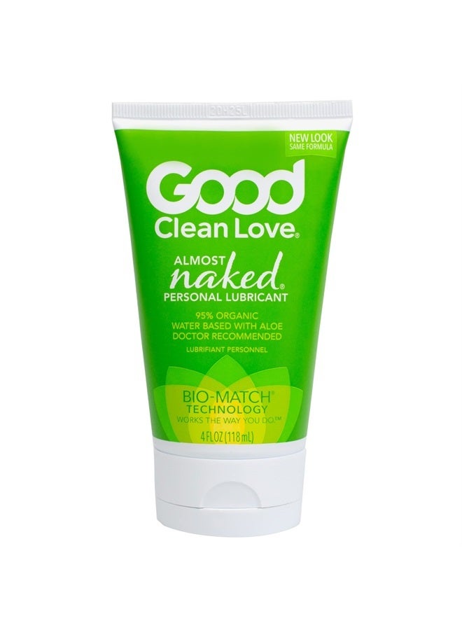 Personal Lubricant, Organic Water-Based Lube with Aloe Vera for Men And Women - 4 Oz