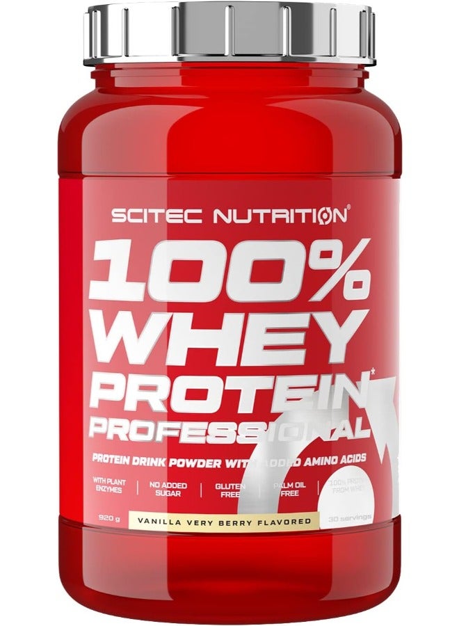 Scitec Nutrition Professional-Vanilla Very Berry Whey Protein -920g