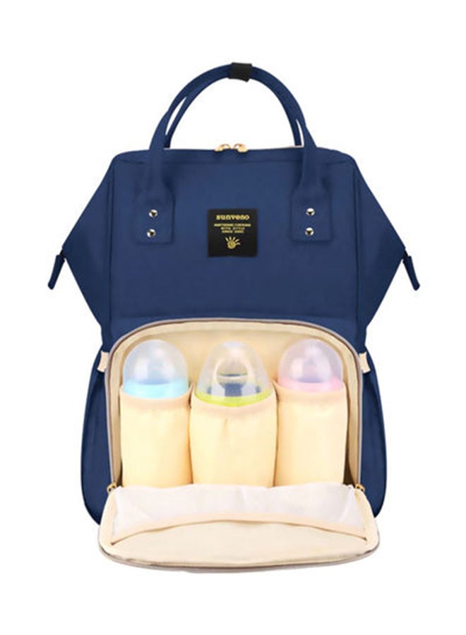 Polyester Infant Diaper Bag WIth Waterproof Pocket And Padded Shoulder Straps - Navy Blue