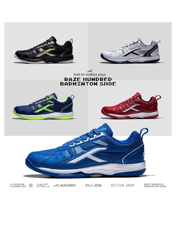 Raze Non-Marking Professional Badminton Shoes for Men| Material Upper: Polyester, Sole: Rubber | Suitable for Indoor Tennis/Squash/Table Tennis/Basketball & Padel