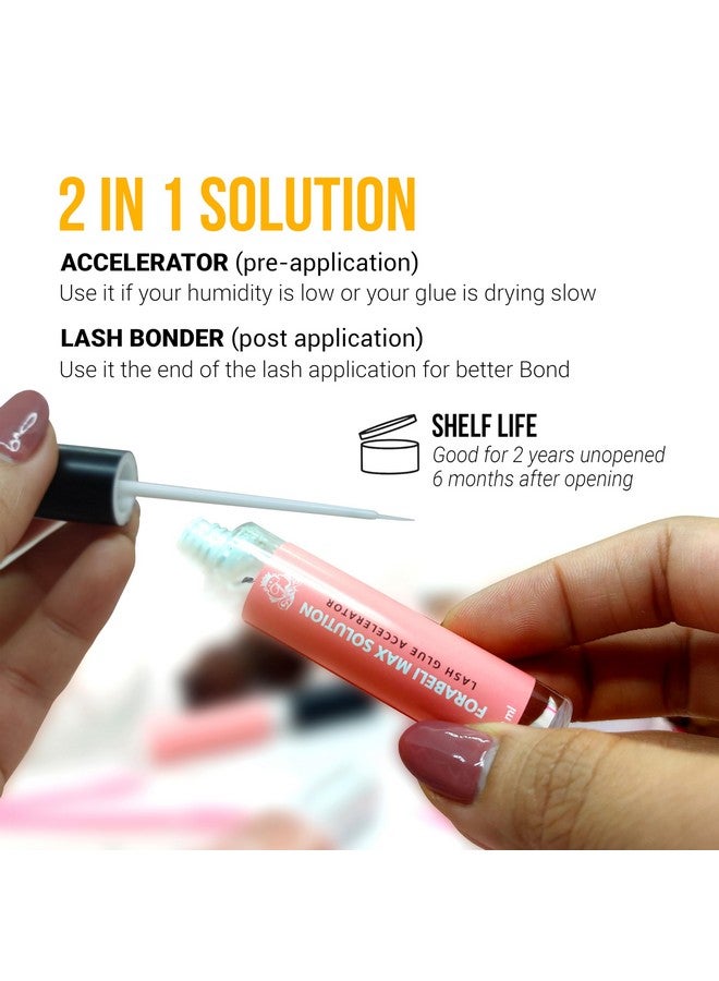 Lash Bonder And Sealer For Eyelash Extensionsmax Solution 15Mlforabeliaccelerates Curing Timeenhances Retentionreduces Glue Fumesprofessional Lash Extension Supplies