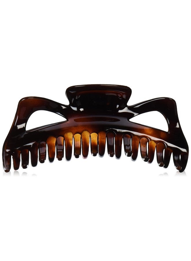 Jumbo Hair Claw In Tortoise Shell Color Of Celluloid Acetate