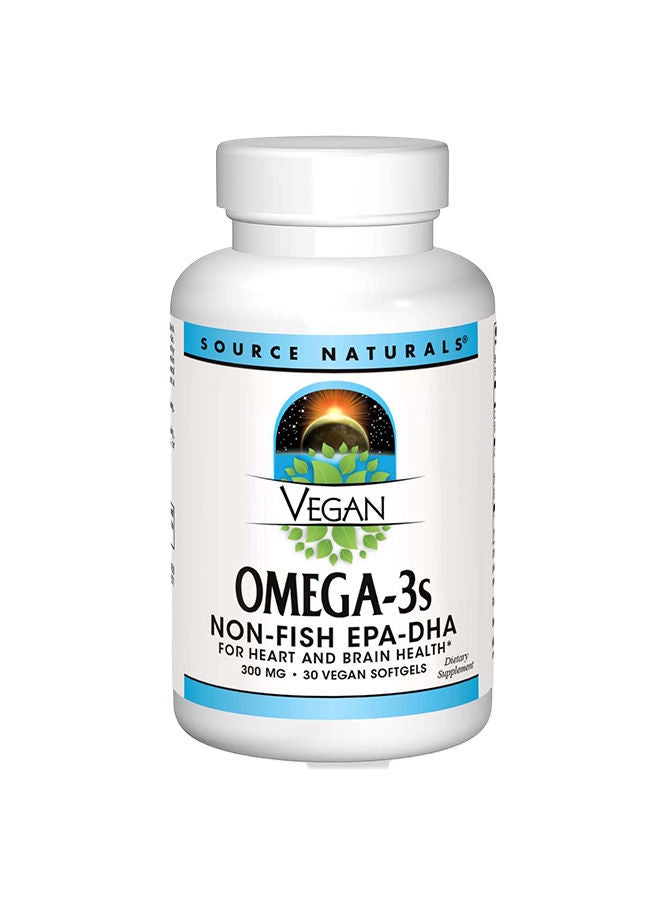 Source Naturals Vegan Omega-3 Non-Fish, 300 mg, 30 Vegan Softgels