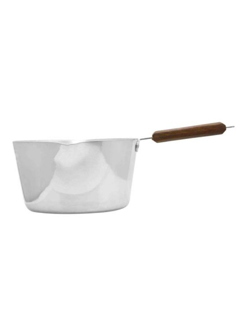 Wooden Handle Aluminium Milk Pan Easy To Clean