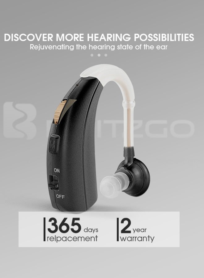 Hearing Aid VHP-1301 Rechargeable Wireless Amplifier For The Elderly Adult Rechargeable Deaf