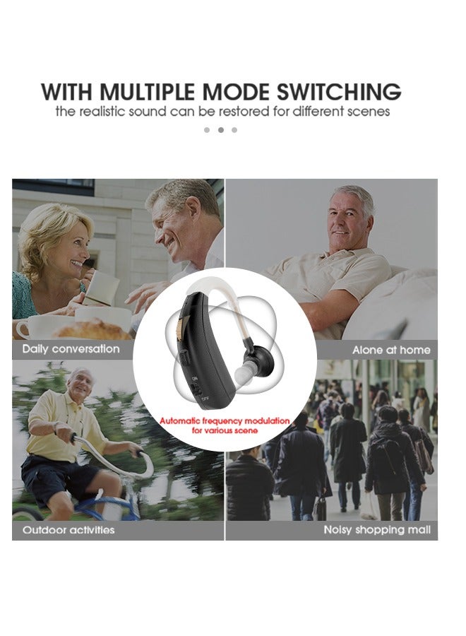 Hearing Aid VHP-1301 Rechargeable Wireless Amplifier For The Elderly Adult Rechargeable Deaf